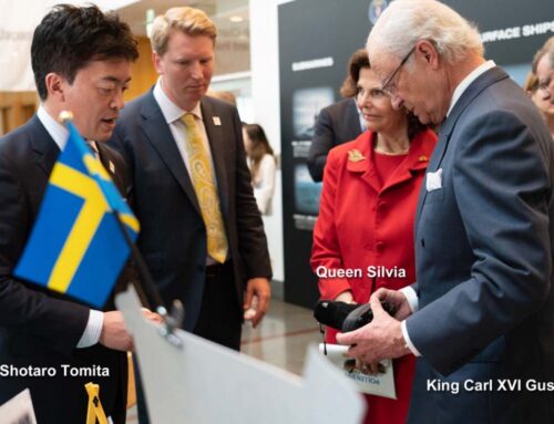 President Tomita meets the King & Queen of Sweden